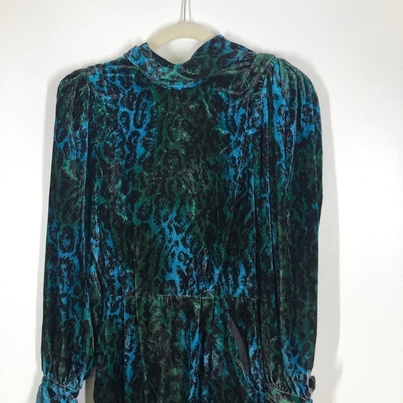 Ronny Kobo Velvet Gwen Dress Leopard Print Size XS - Picture 9 of 13